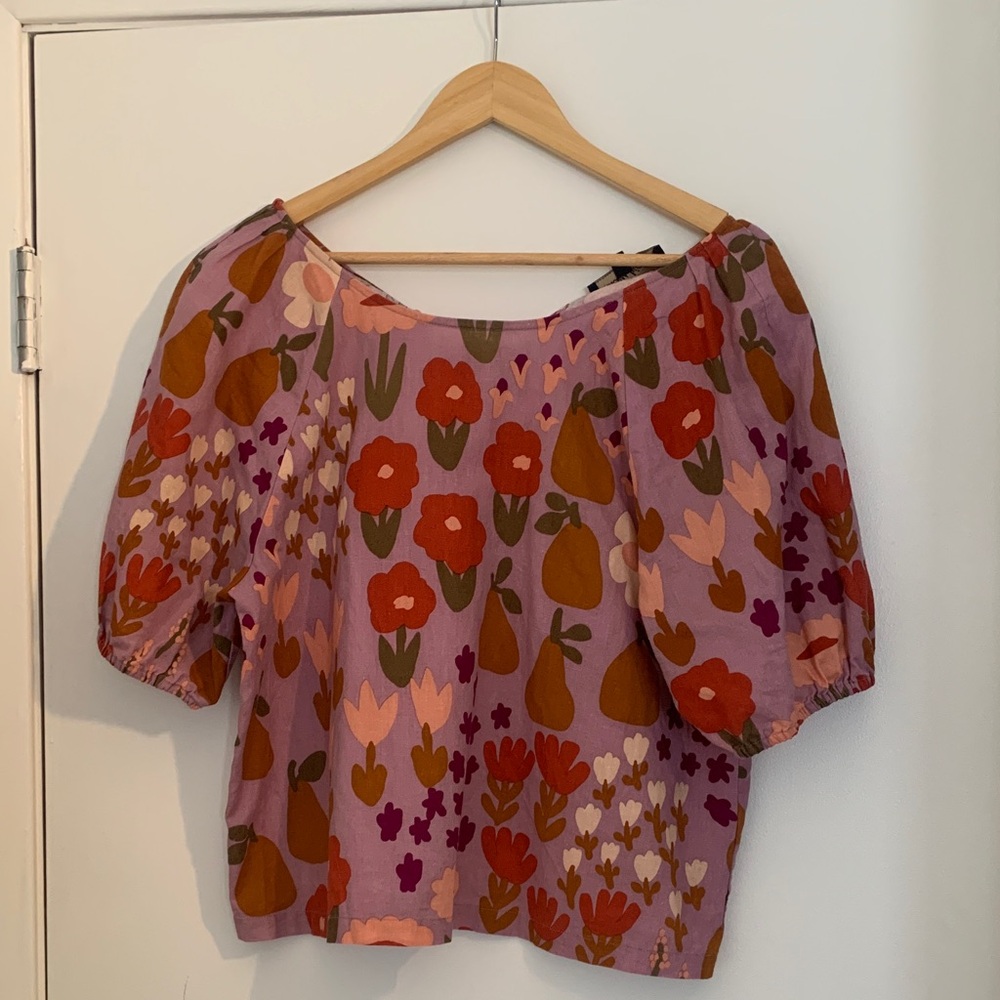 Princess Highway Puff Sleeve Floral Top